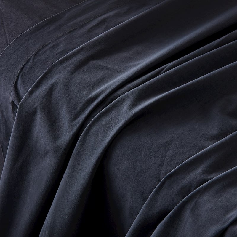 Stonewashed Cotton Charcoal Sheet Set