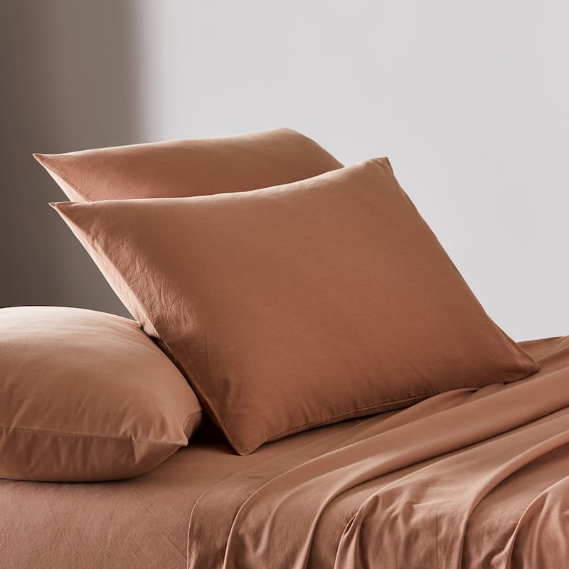 Stonewashed Cotton Earth Sheet Set