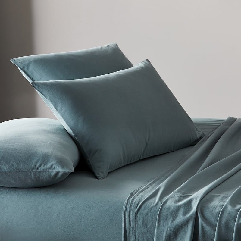Stonewashed Cotton Sage Sheet Set