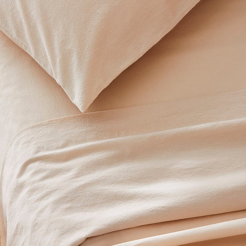 Stonewashed Cotton Sand Sheet Set