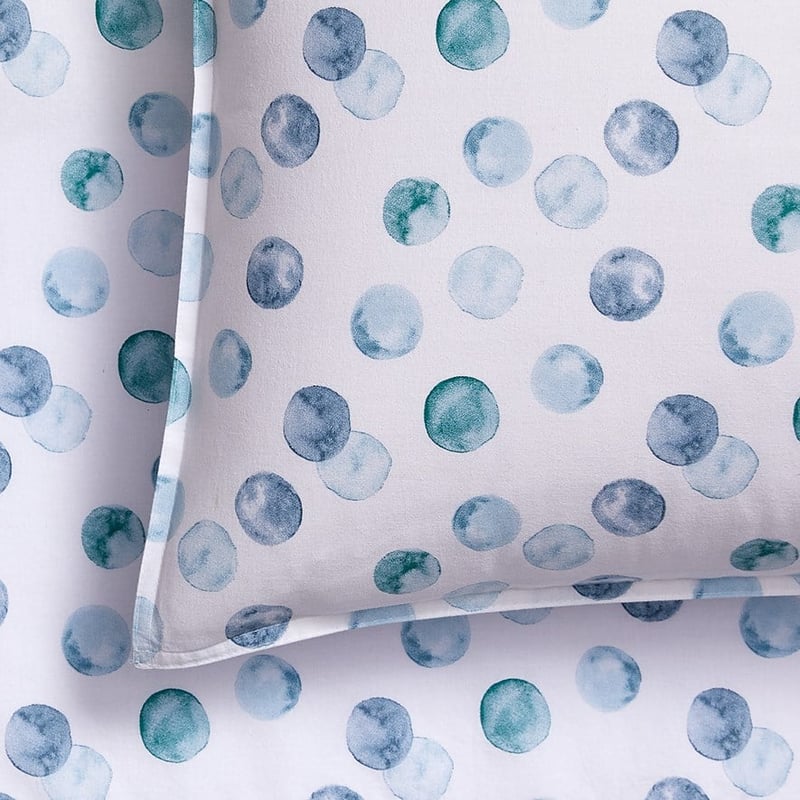 SW Cotton Printed Sheet Sets Single Watercolour Spot SS