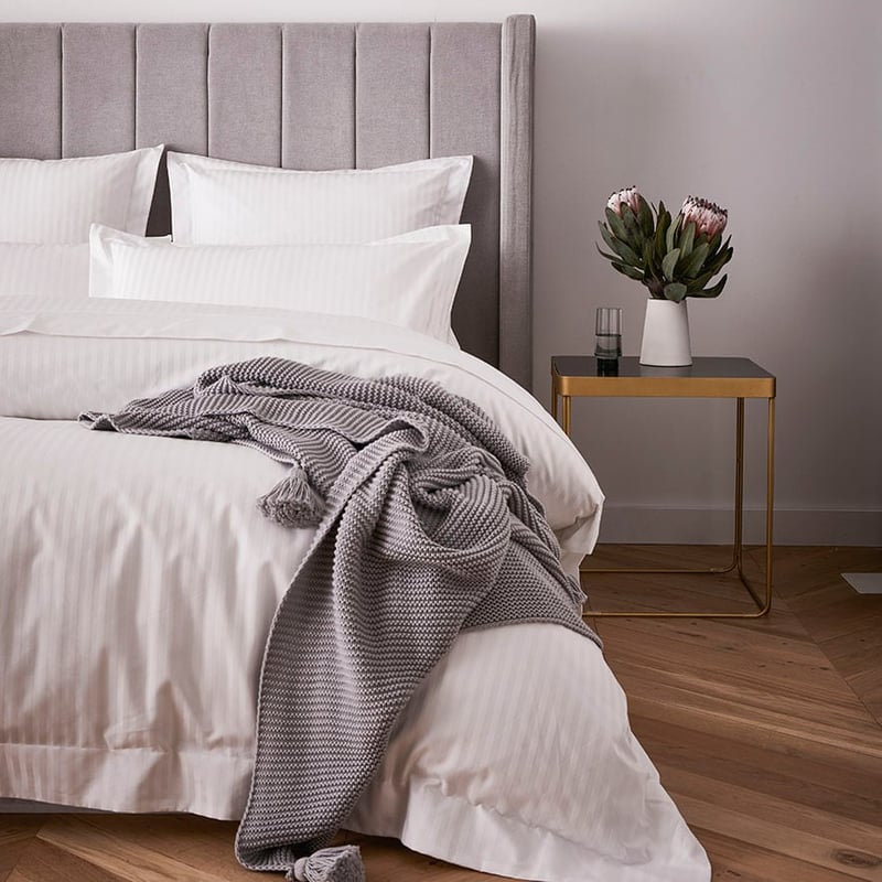 1200TC Snow Stripe Sheet Set