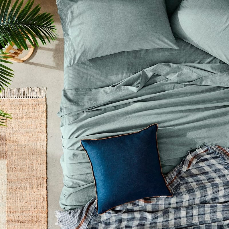 Organic Cotton Chambray Ocean Sheet Set