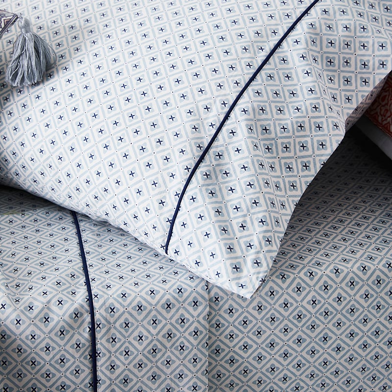 Kashmir Blue Sheet Set