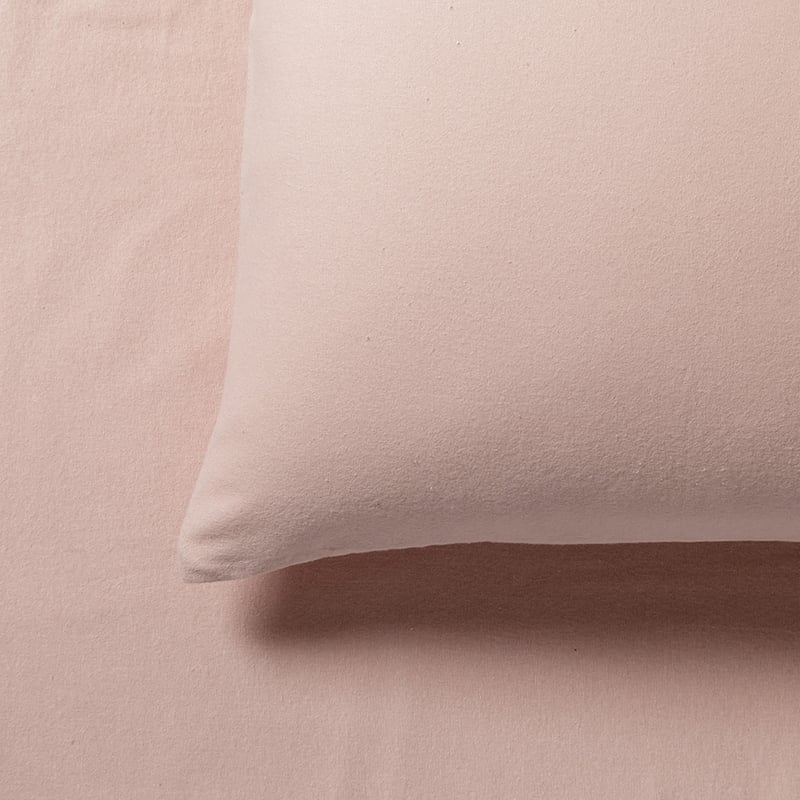 Plain Dye Flannelette Sheet Set Blush