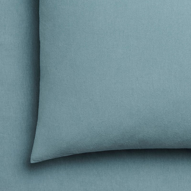 Plain Dyed Flannelette Blue Sheet Set