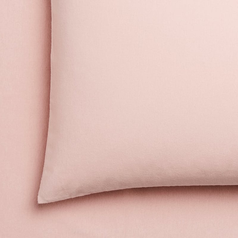 Plain Dyed Flannelette Pink Sheet Separates