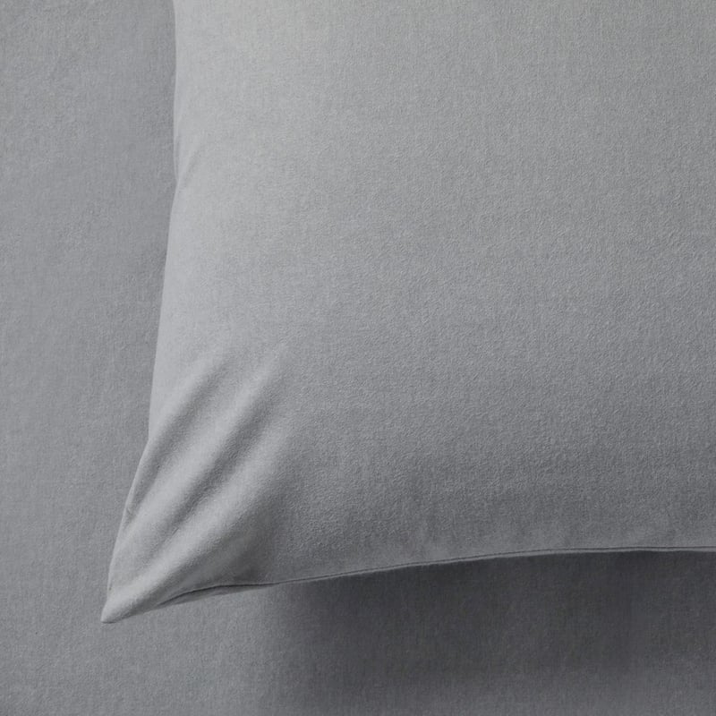 Plain Dyed Silver Flannelette Sheet Separates
