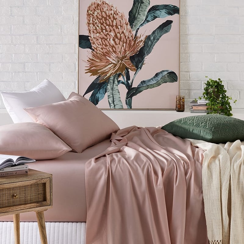 500TC Pima World's Softest Cotton Crystal Dusty Pink Sheet Sets