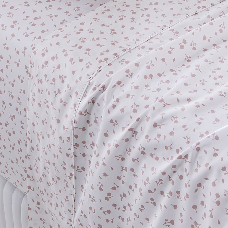 500TC Pima Cotton World's Softest Cotton Dusty Pink Tulip Sheet Set