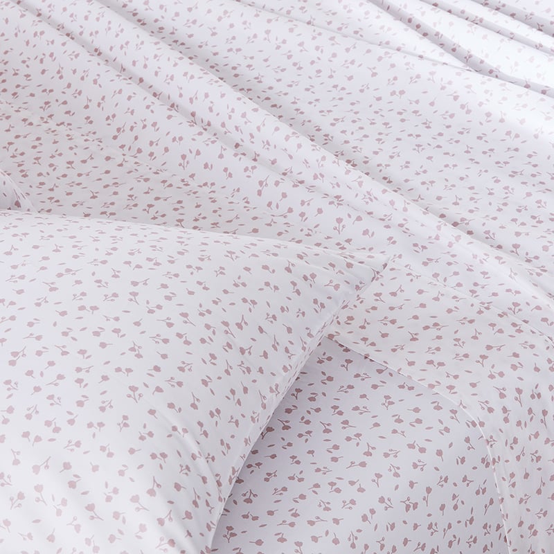 500TC Pima Cotton World's Softest Cotton Dusty Pink Tulip Sheet Set