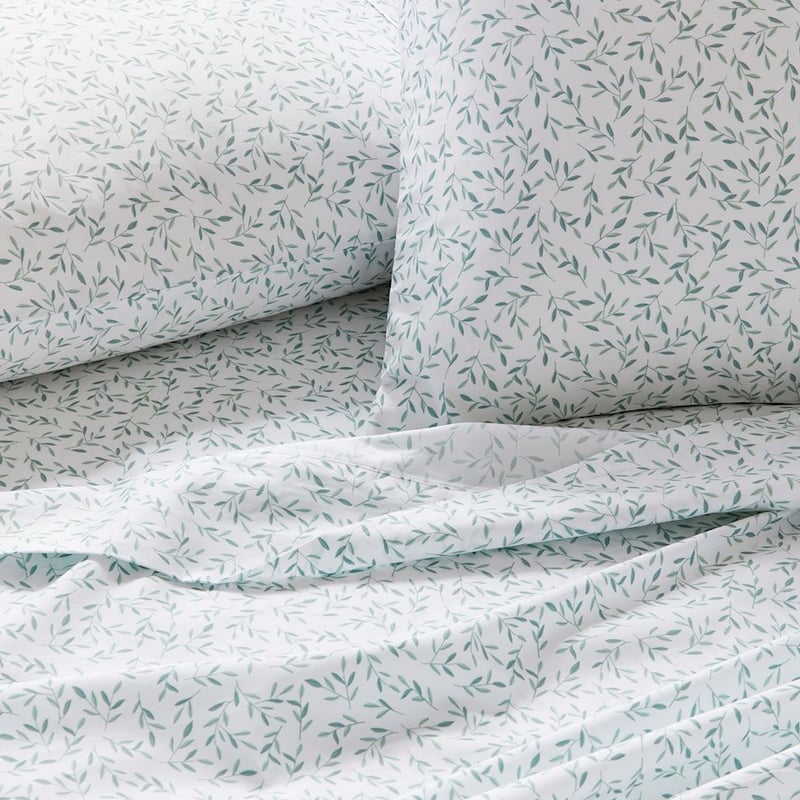 500TC Pima Cotton World's Softest Cotton Green Leaf Sheet Set