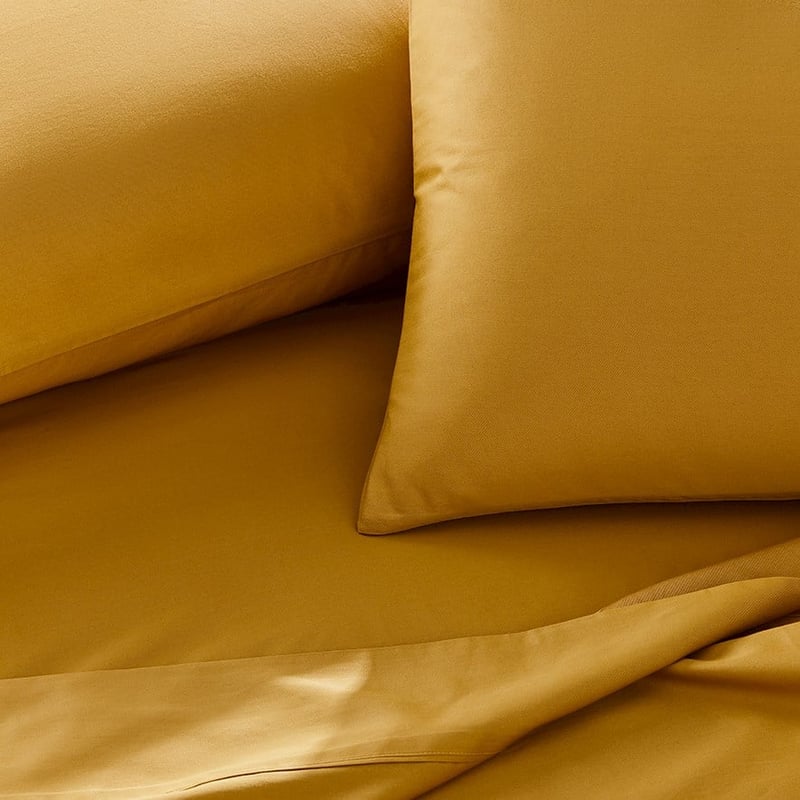 500TC Pima Cotton World's Softest Cotton Honey Mustard Sheet Set