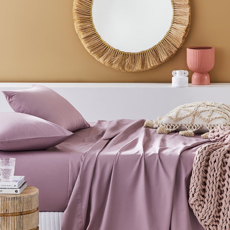 500TC Pima Cotton World's Softest Cotton Violet Sheet Separates