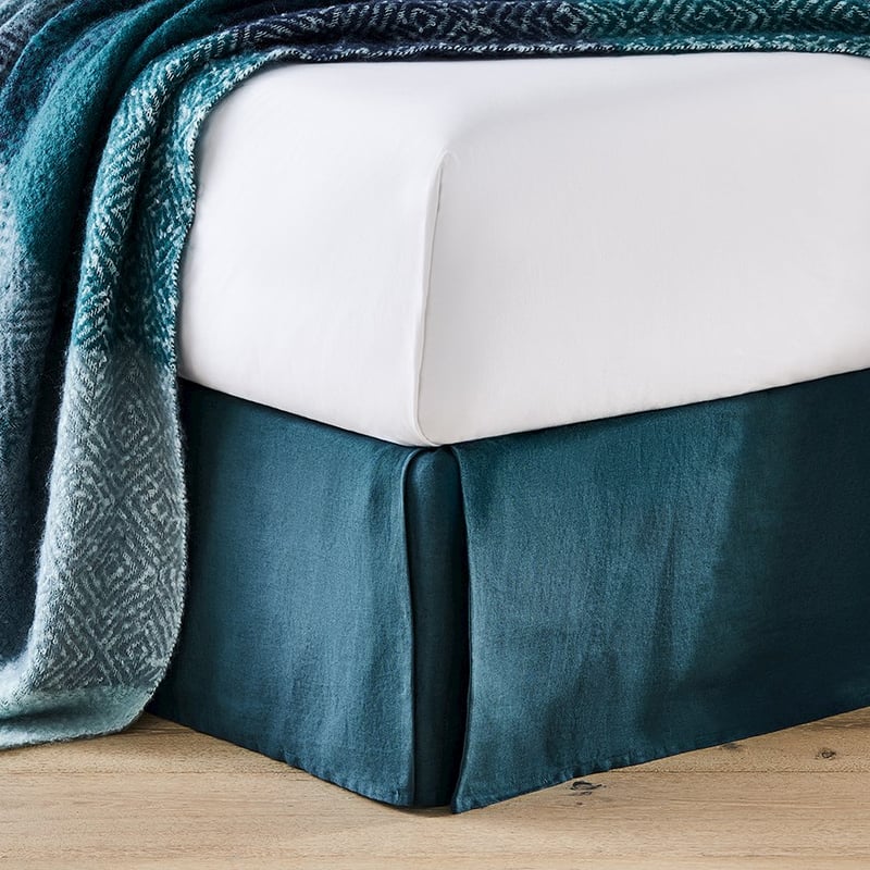 Vintage Washed Deep Teal Valance