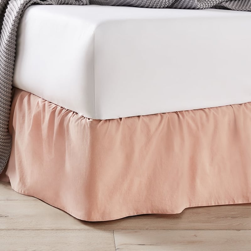 Stonewashed Cotton Dusty Pink Valance