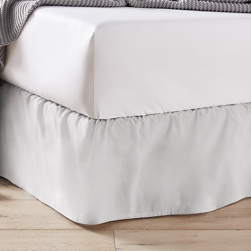 Stonewashed Cotton Silver Valance