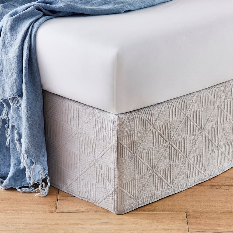 Prism Quilted Soft Grey Valance