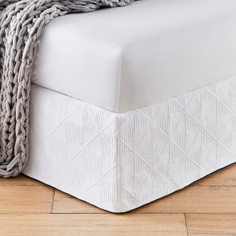 Prism Quilted White Valance