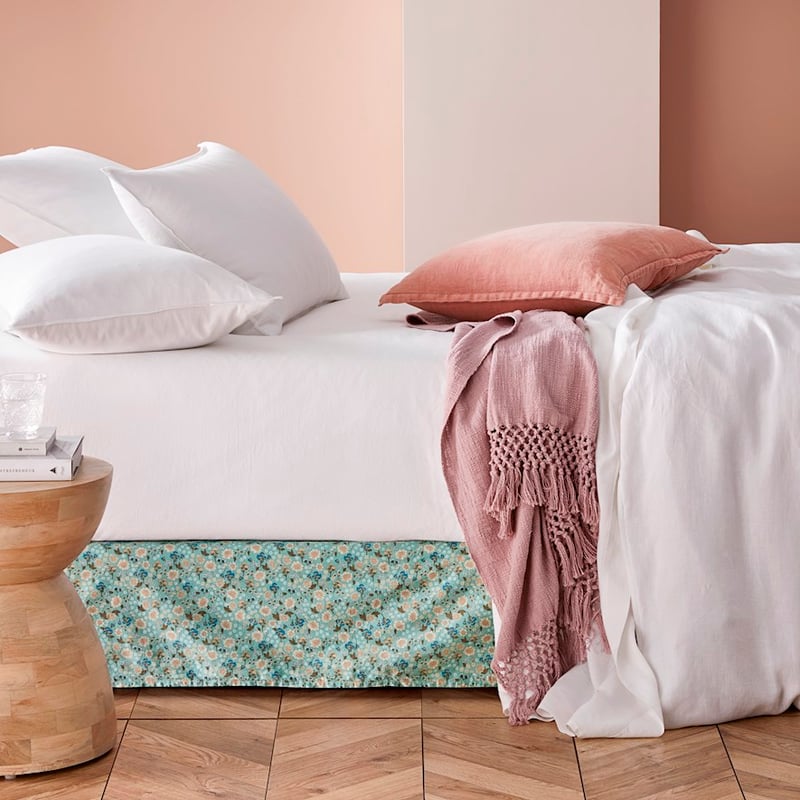 Printed Sage Floral Valance