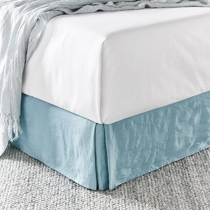 Vintage Washed Linen Seafoam Valance