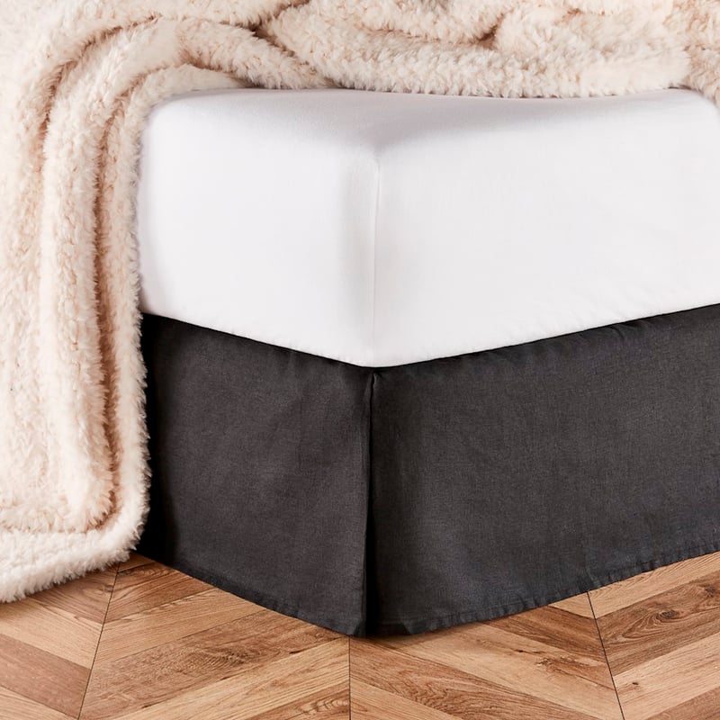 Vintage Washed Linen Onyx Valance