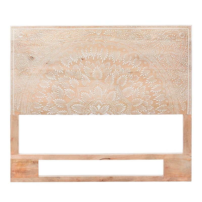 Sahana Timber Bedhead Queen Natural 