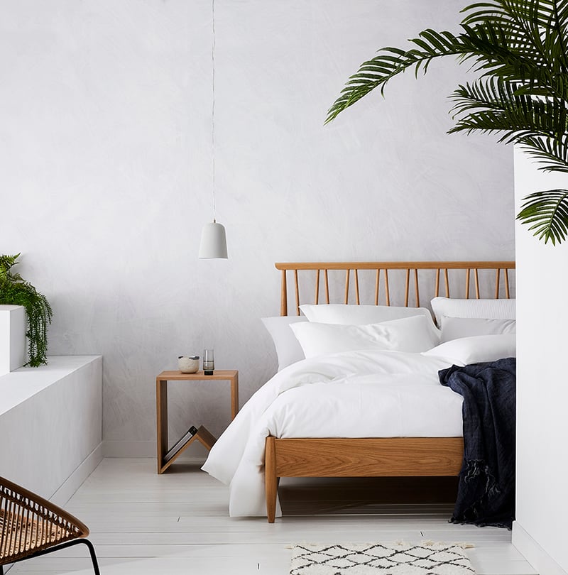 European Collection Marmaris Timber Furniture  Natural King Bed