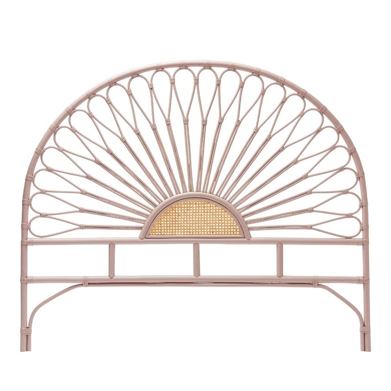 Bahama Rattan Dusty Rose Half Moon Bedhead