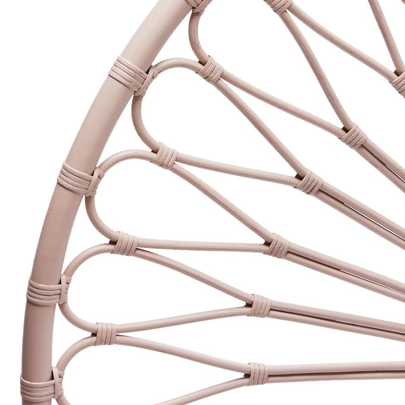 Bahama Rattan Dusty Rose Half Moon Bedhead