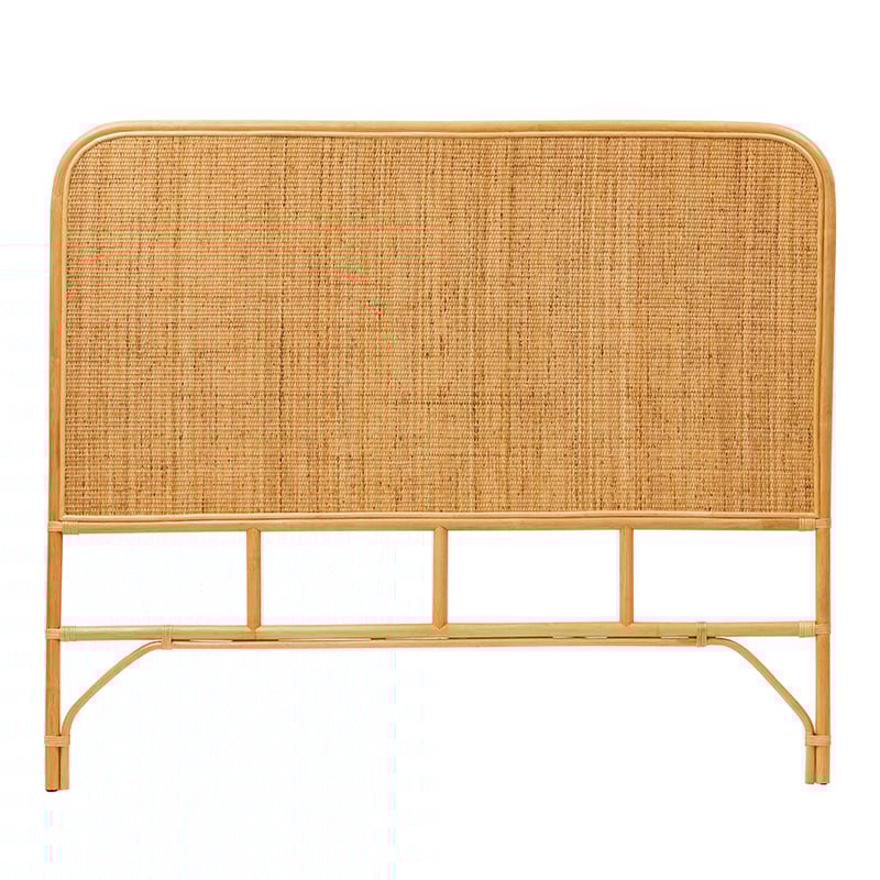 Bahama Rattan Bedhead Queen Honey Half Moon