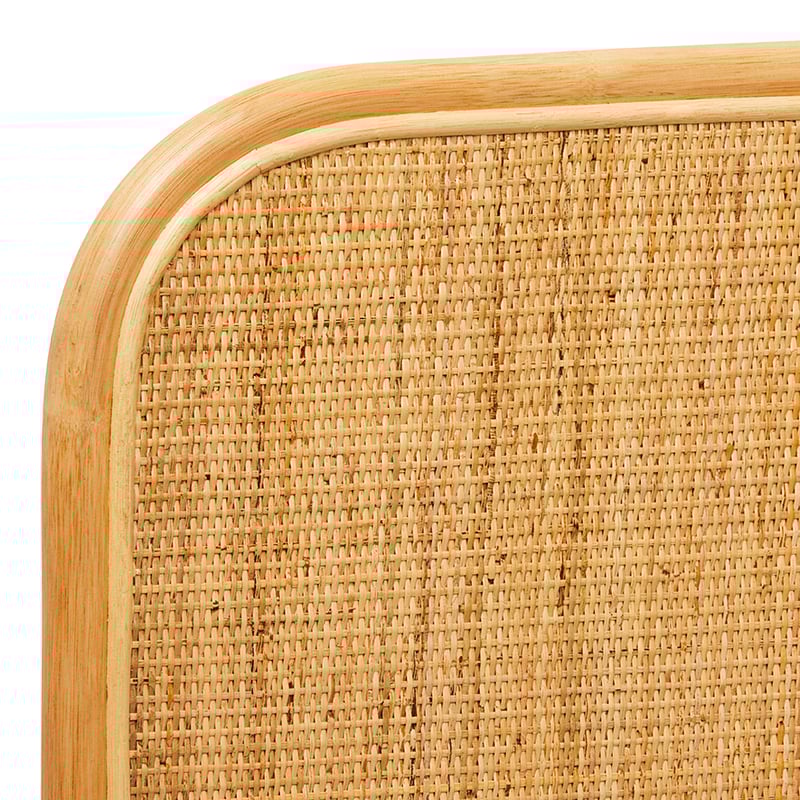 Bahama Rattan Bedhead Queen Honey Half Moon