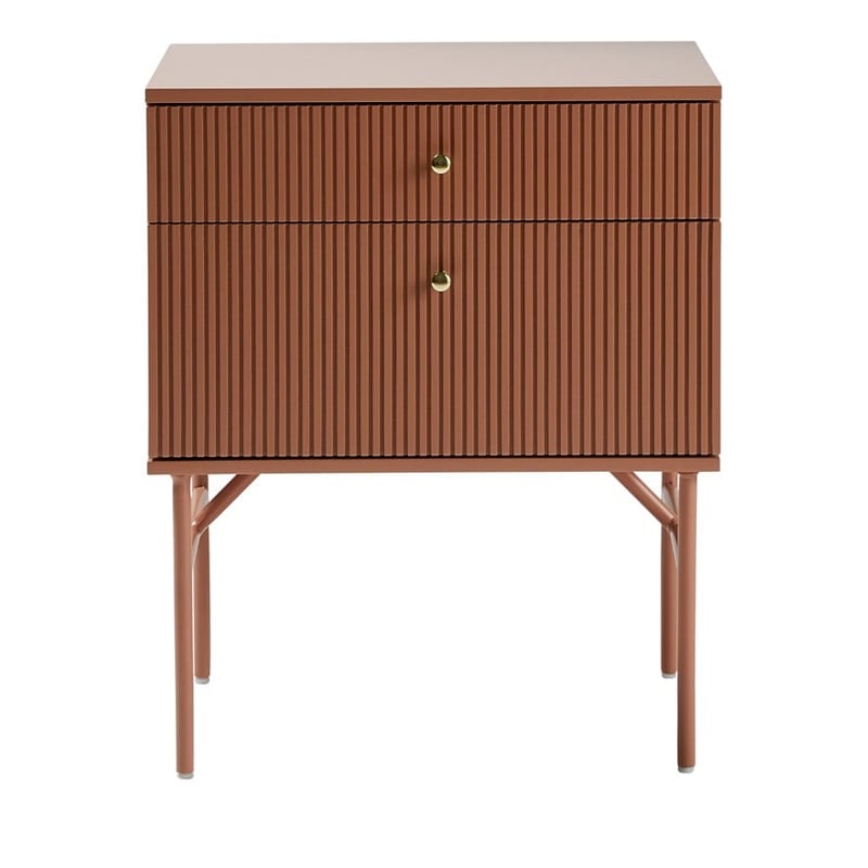 Elliott 2 Drawer Clay Bedside Table