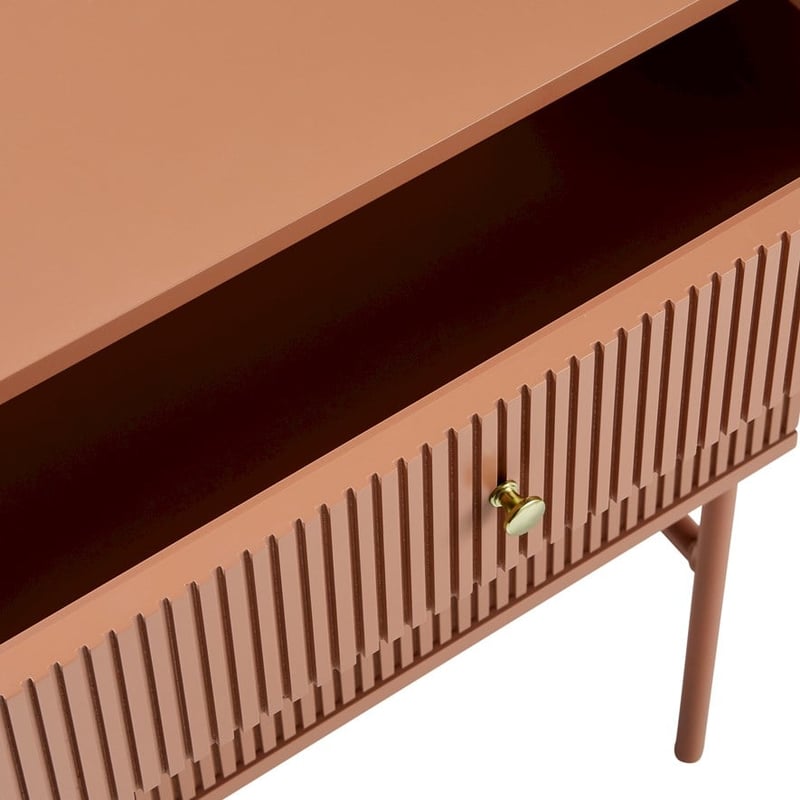 Elliott 2 Drawer Clay Bedside Table