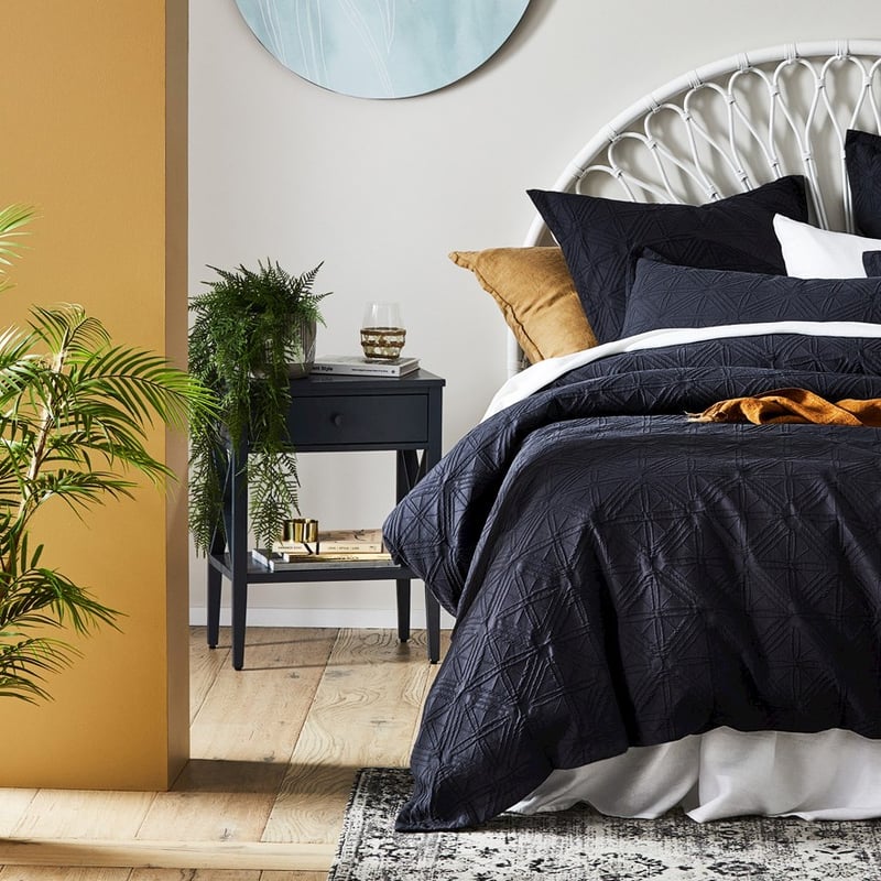 Mornington Collection Coal Bedside Table