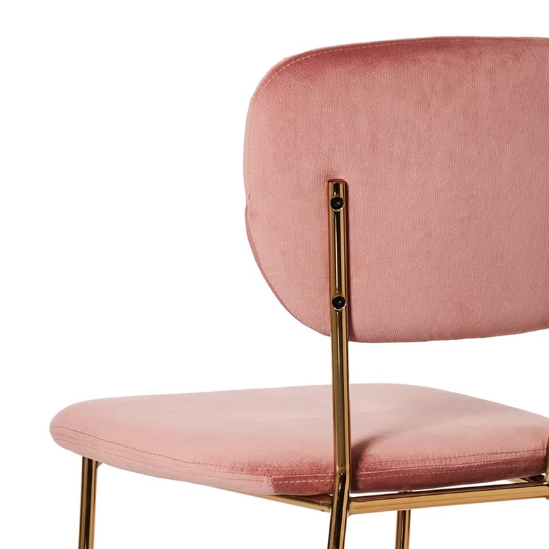 Torino Luxe Dining Chair in Blush 