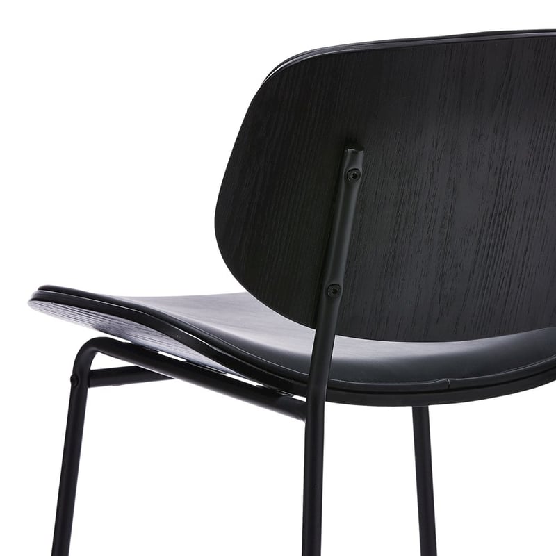 Seattle Dining Collection  Black/Black Counter Stool