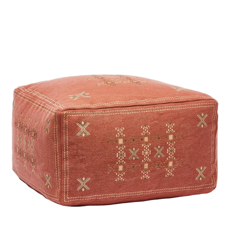 Fez Rust Pouf 