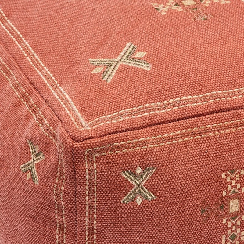 Fez Rust Pouf 