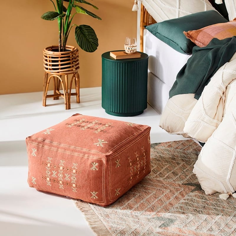 Fez Rust Pouf 