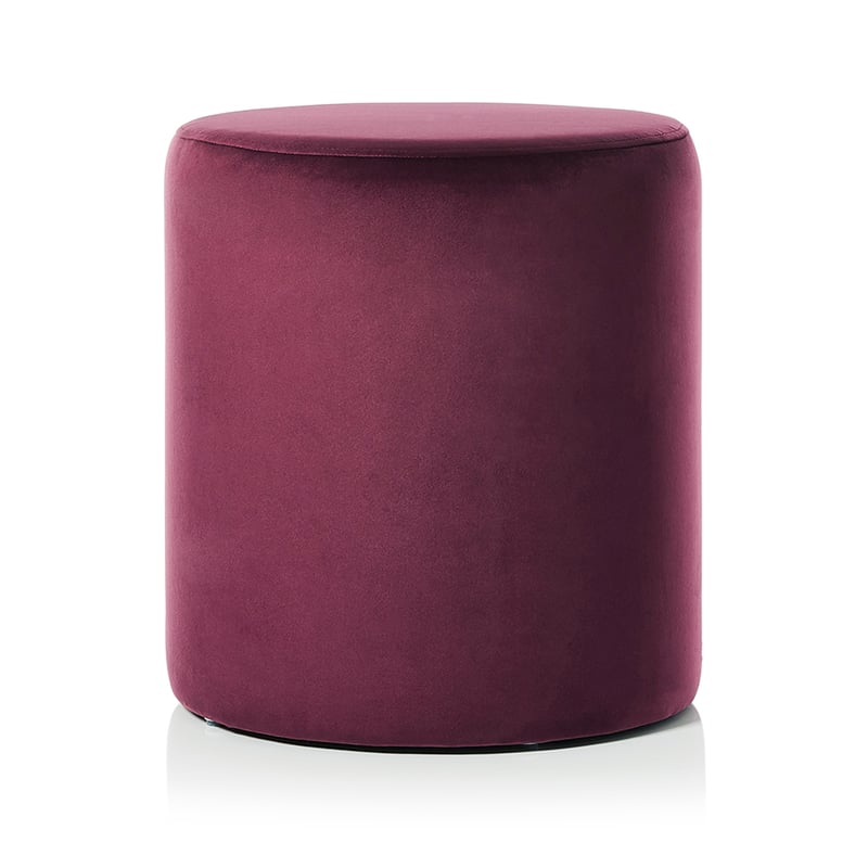 Oakland Ottoman Burgundy