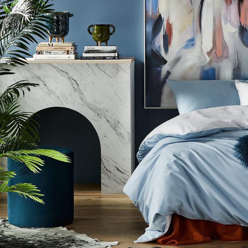 Oakland Ottoman Midnight