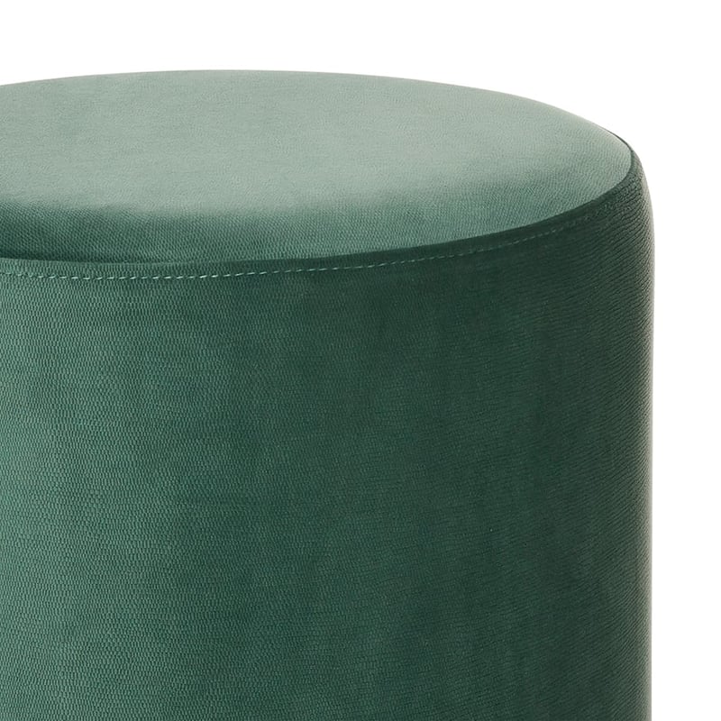 Torino Luxe Small Ottoman in Green & Gold