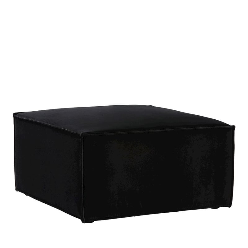Dali Ottoman  Black 80cm