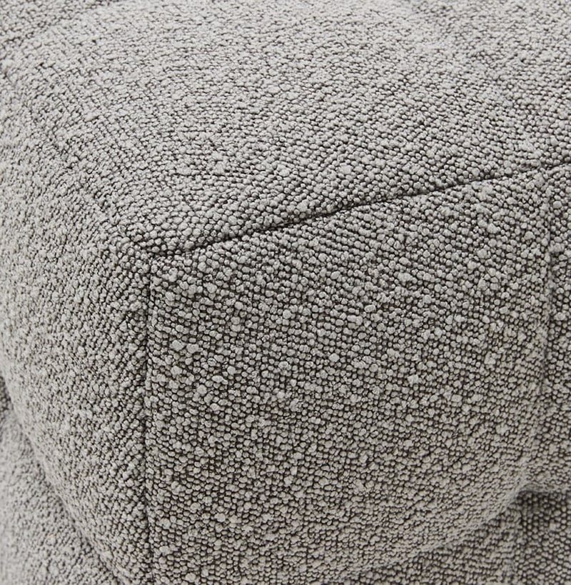 Barcelona Grey Boucle Ottoman
