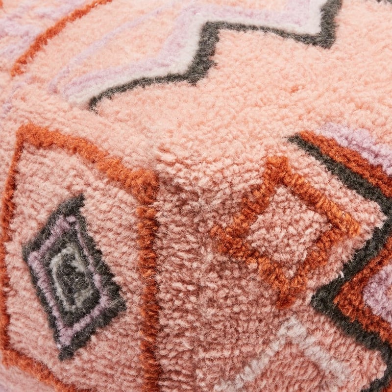 Mendosa Pink Multi Pouf