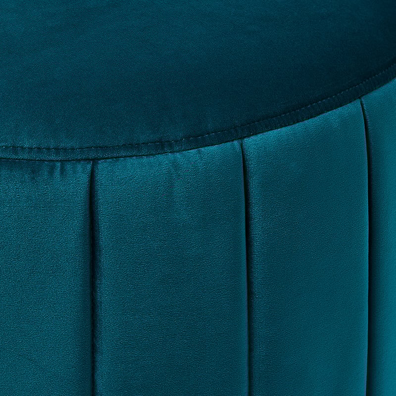 Kensington Small Teal Ottoman