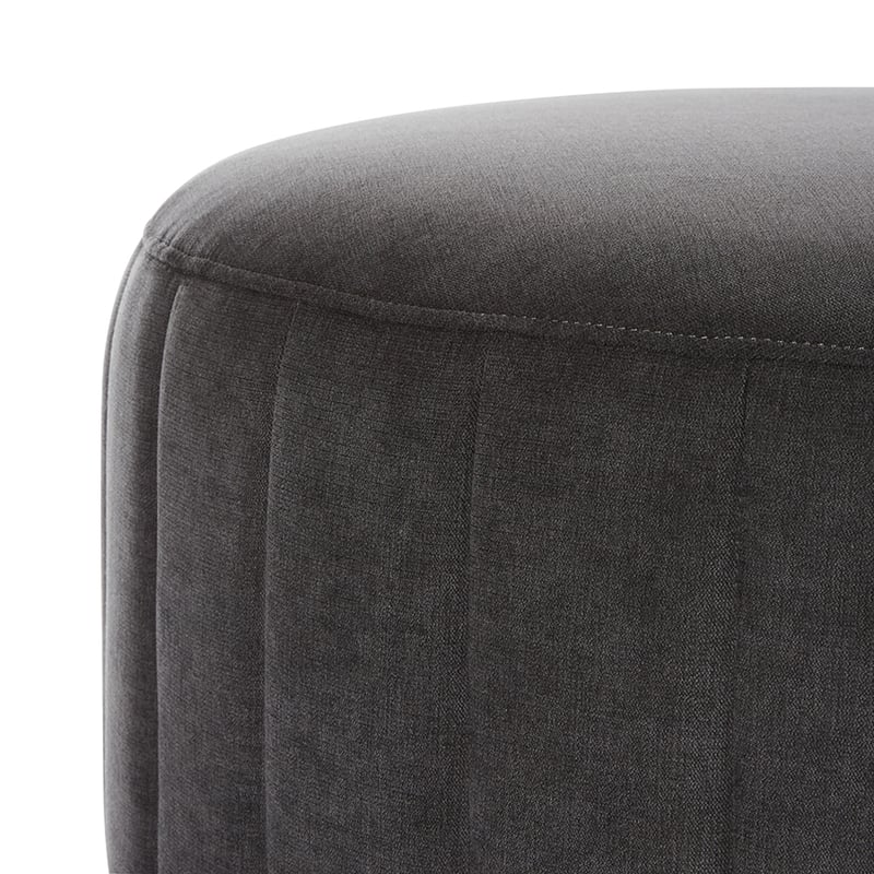 Kensington Ottoman Large 80cm Coal 