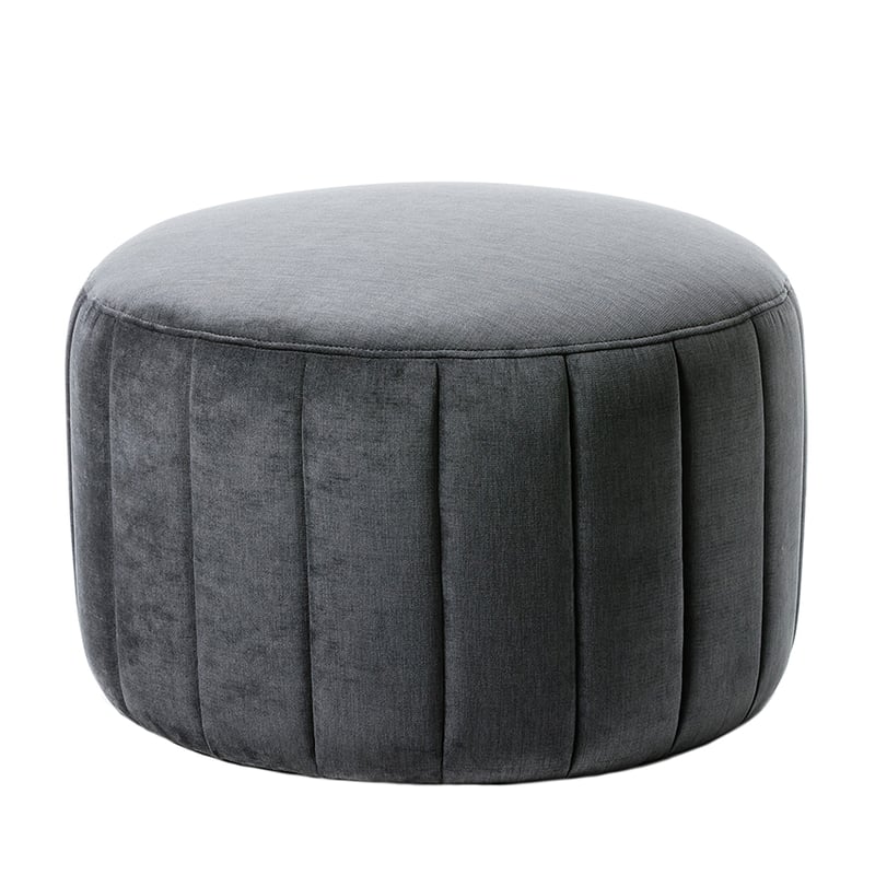 Small Kensington Ottoman in Coal 