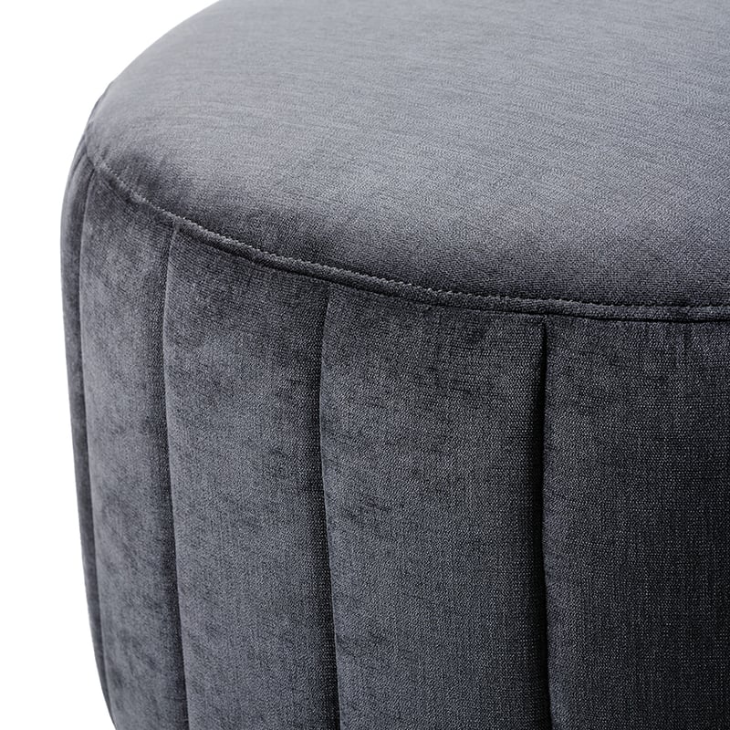 Small Kensington Ottoman in Coal 